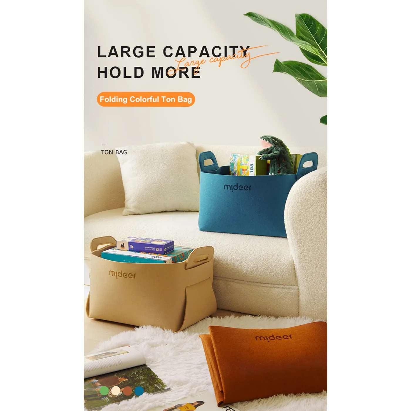 Lovely Home Green Storage Bag