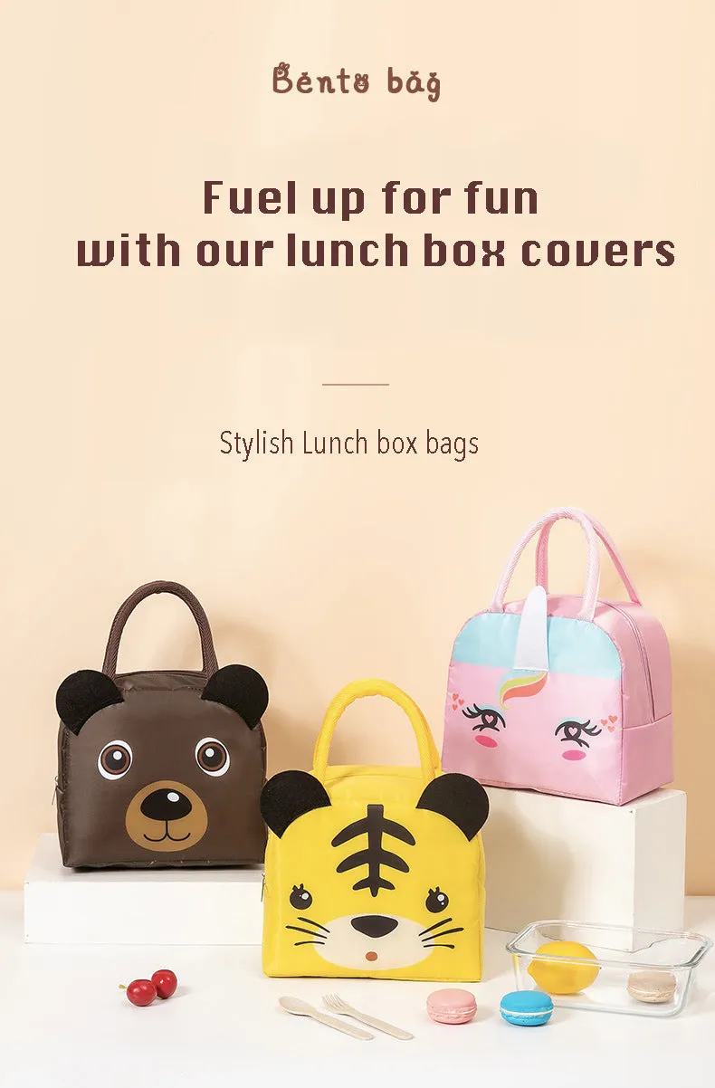 Lunch Box Insulated Bag Soft Leakproof Lunch Bag for Kids Men Women, Durable Thermal Lunch Pail for School Work Office | Fit 6 Cans-Pink Panda