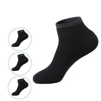 Men's Cotton-Blend Ankle Socks (3 pairs)