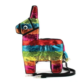 Metallic Llama Piñata - Mini Crossbody Bag