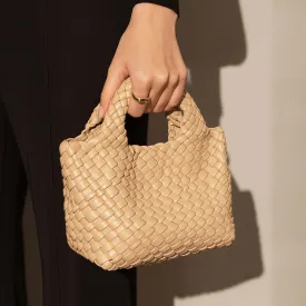 Mini Woven Top Handle Bag