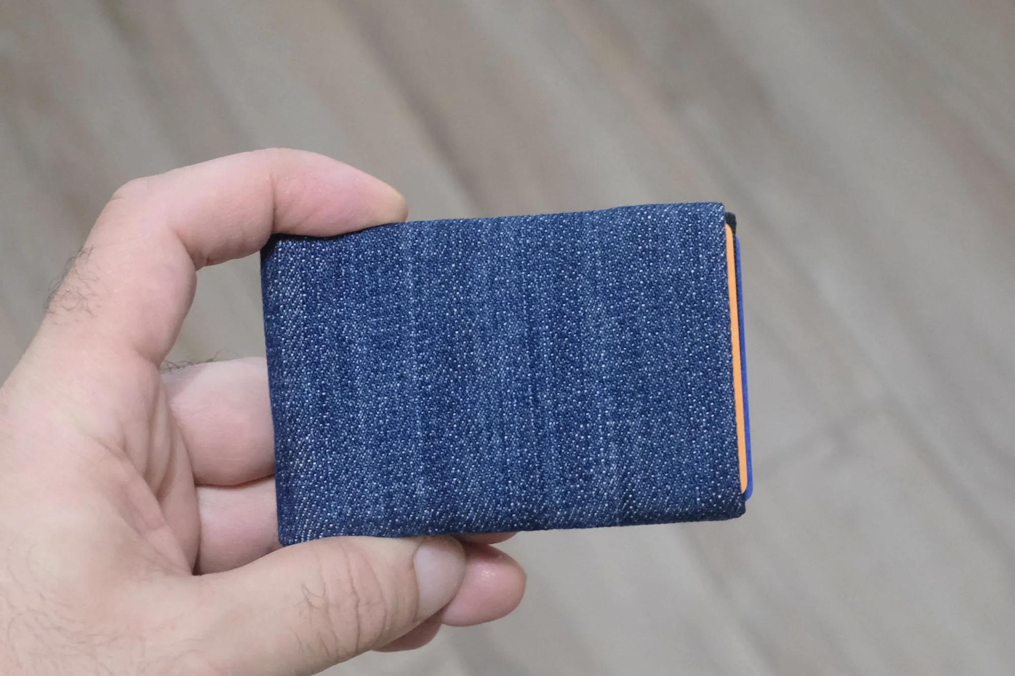 Minimalist Wallet - Mens Wallets - RFID Wallet - Carry Your Essentials in Style with Our Sustainable Recycled Denim