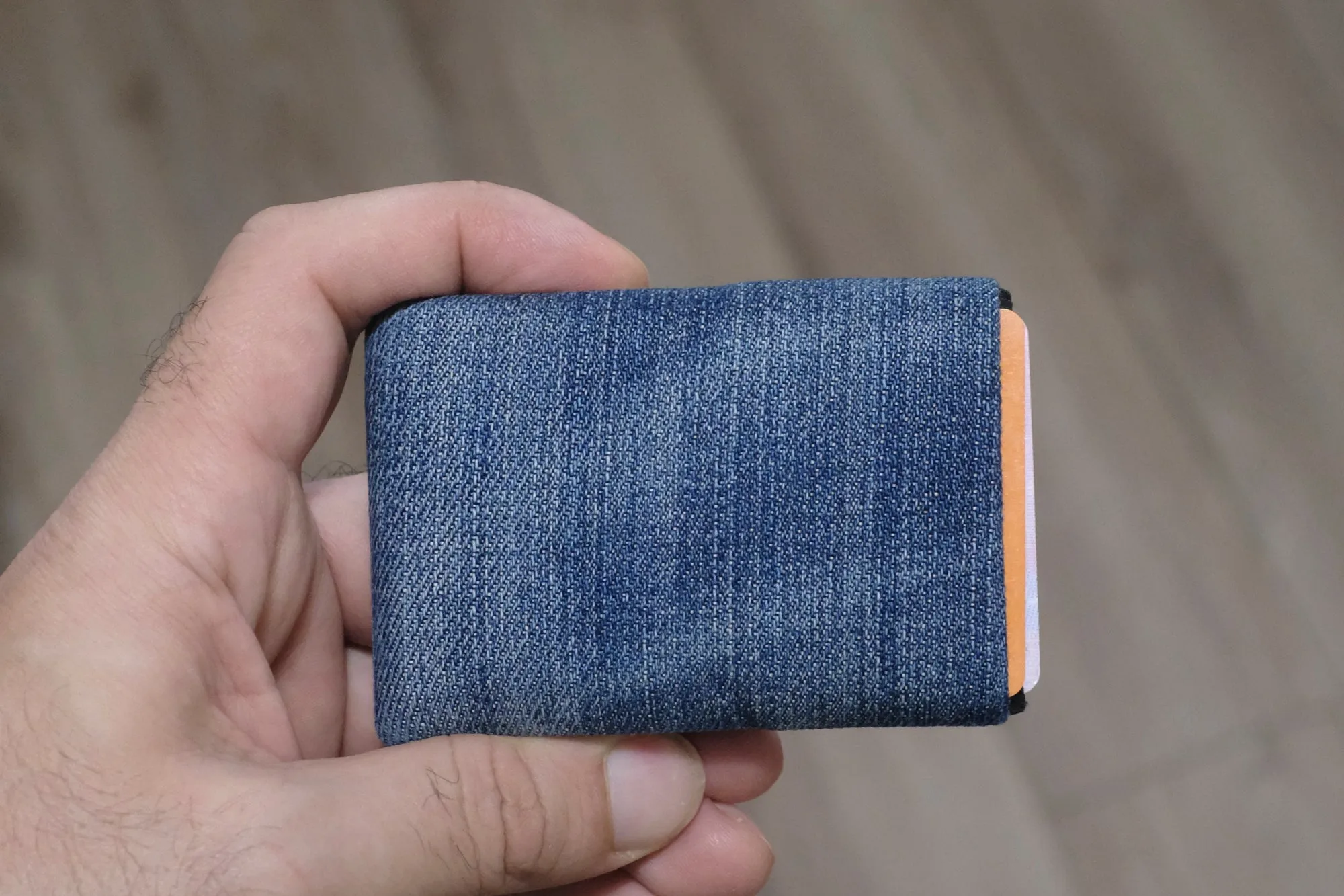 Minimalist Wallet - Mens Wallets - RFID Wallet - Carry Your Essentials in Style with Our Sustainable Recycled Denim