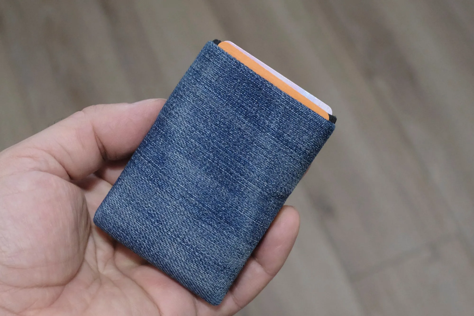 Minimalist Wallet - Mens Wallets - RFID Wallet - Carry Your Essentials in Style with Our Sustainable Recycled Denim