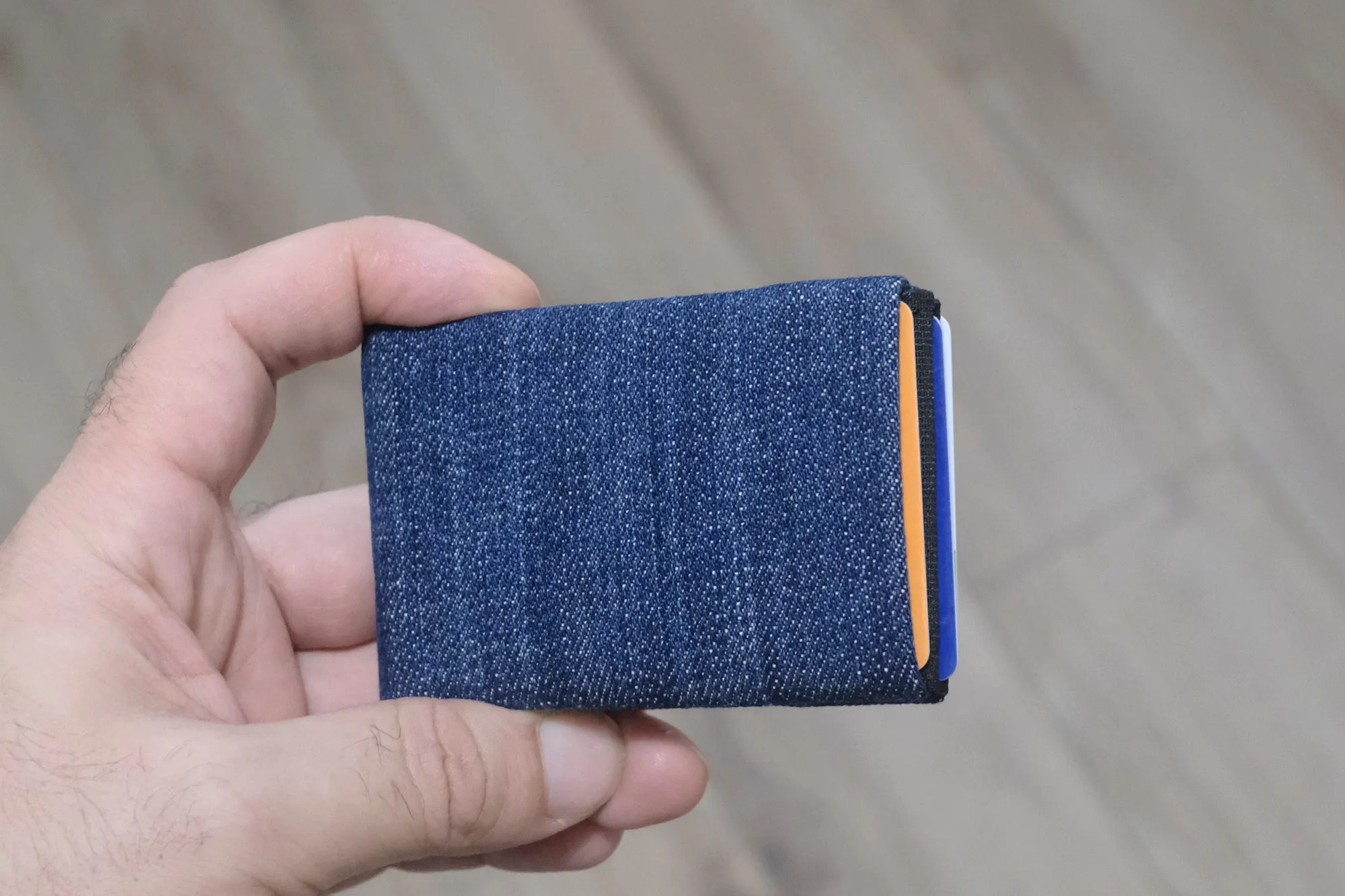 Minimalist Wallet - Mens Wallets - RFID Wallet - Carry Your Essentials in Style with Our Sustainable Recycled Denim