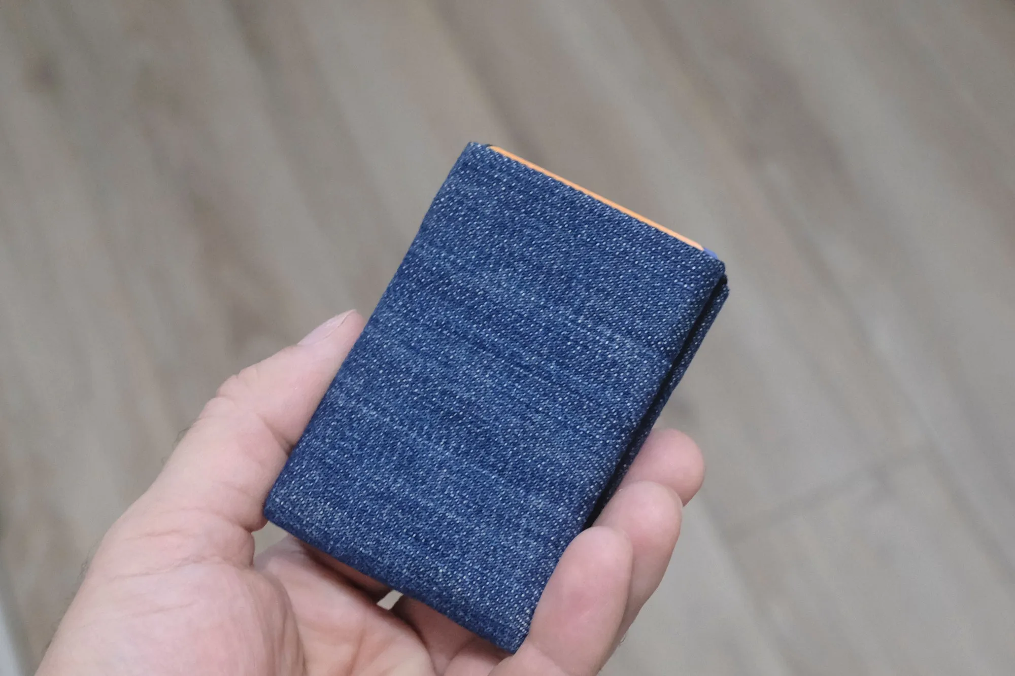 Minimalist Wallet - Mens Wallets - RFID Wallet - Carry Your Essentials in Style with Our Sustainable Recycled Denim