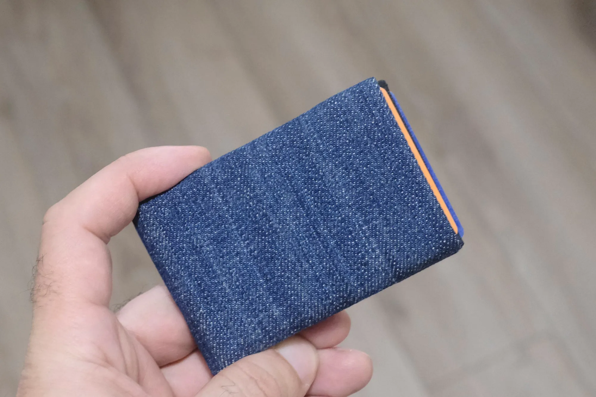 Minimalist Wallet - Mens Wallets - RFID Wallet - Carry Your Essentials in Style with Our Sustainable Recycled Denim