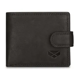 Monarch Leather Coin Wallet - Black by Hoggs of Fife