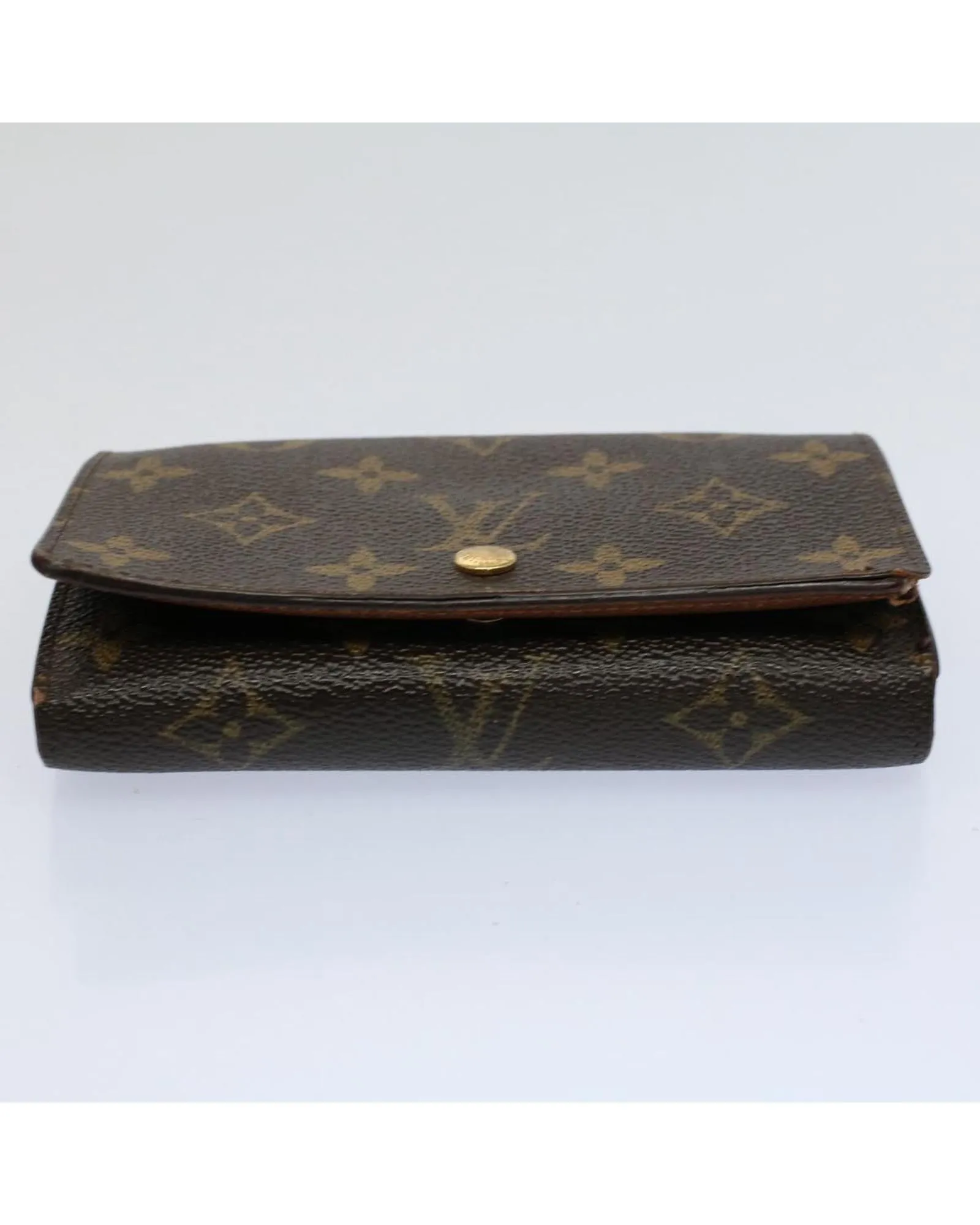 Monogram Canvas Wallet with Clasp Button - France Made