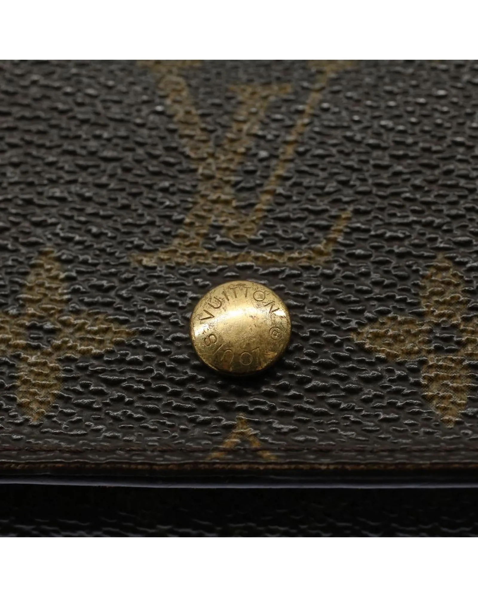 Monogram Canvas Wallet with Clasp Button - France Made