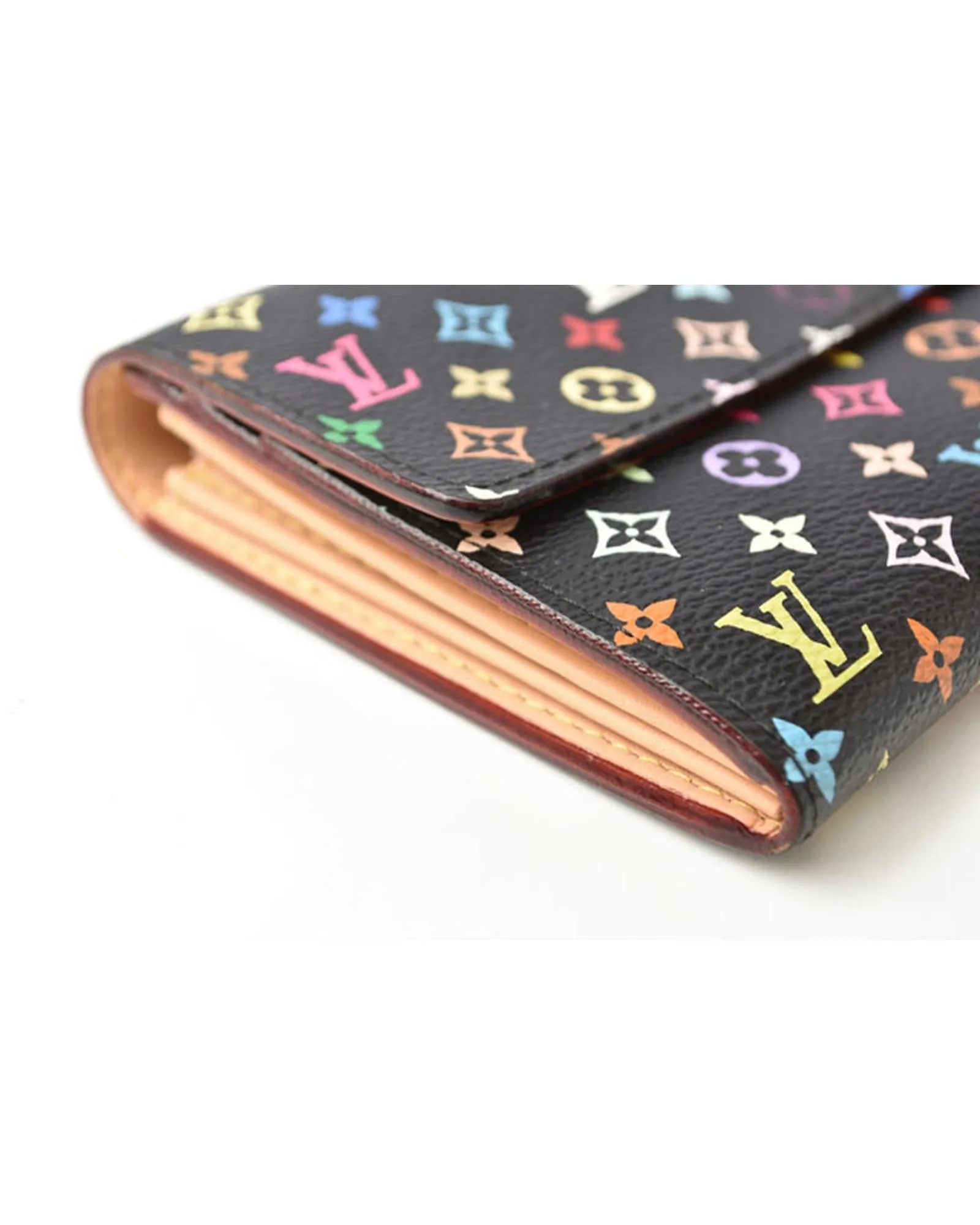 Monogram Multicolor Canvas Long Wallet for Women