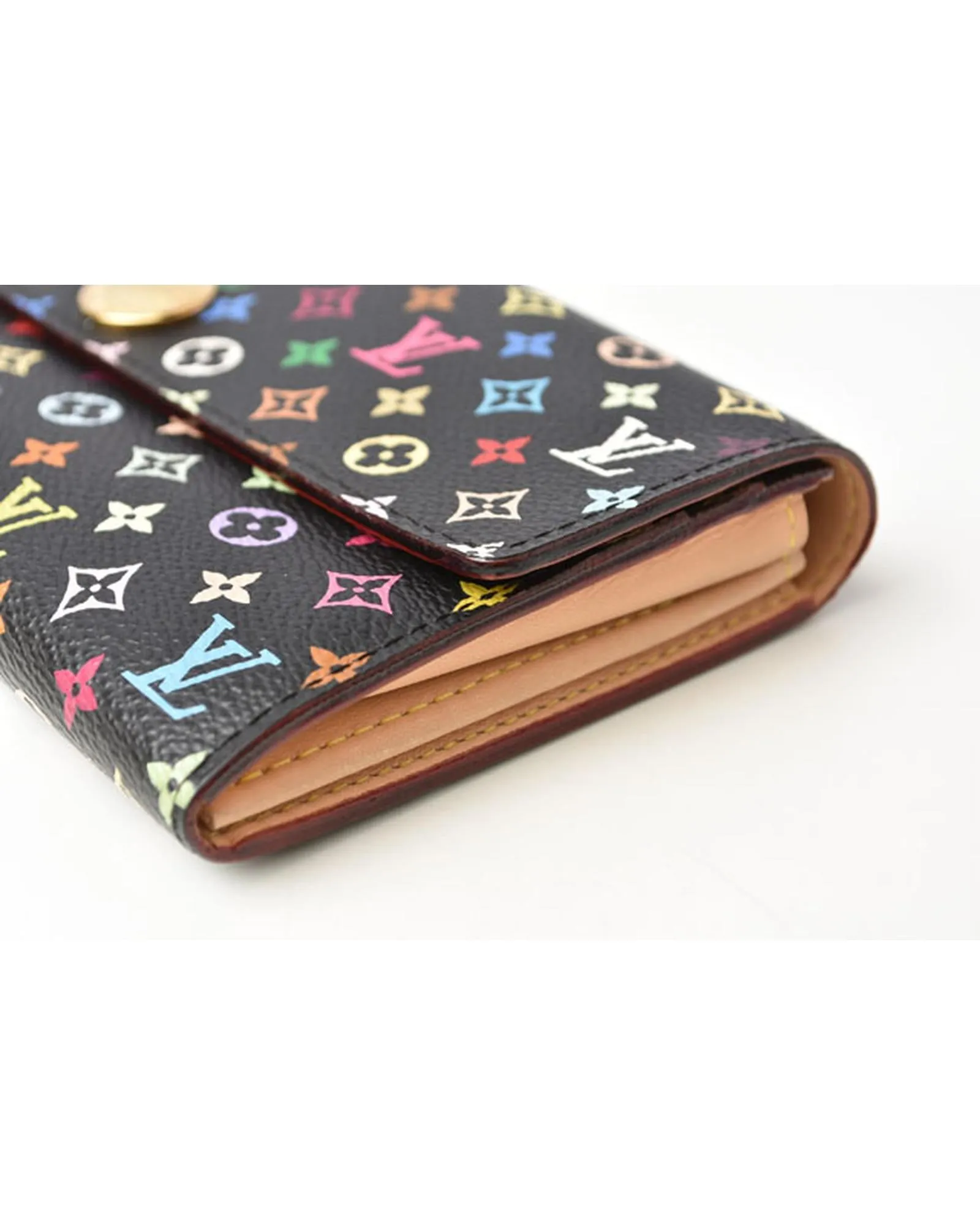 Monogram Multicolor Canvas Long Wallet for Women