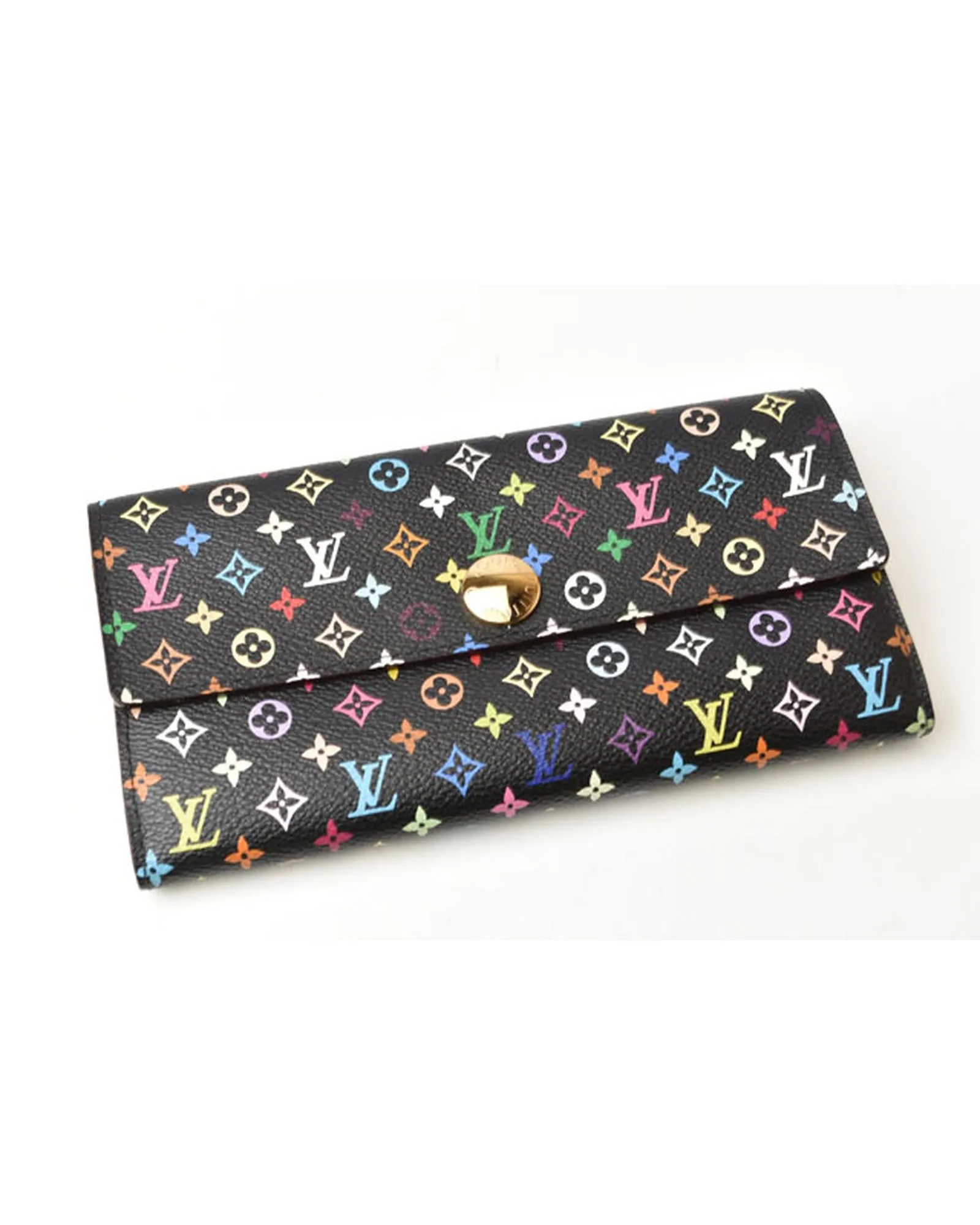 Monogram Multicolor Canvas Long Wallet for Women