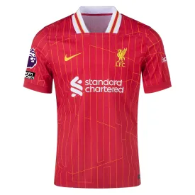 Nike Liverpool Match Authentic Home Jersey w/ EPL   No Room For Racism Patches 24/25 (Gym Red/Chrome Yellow)