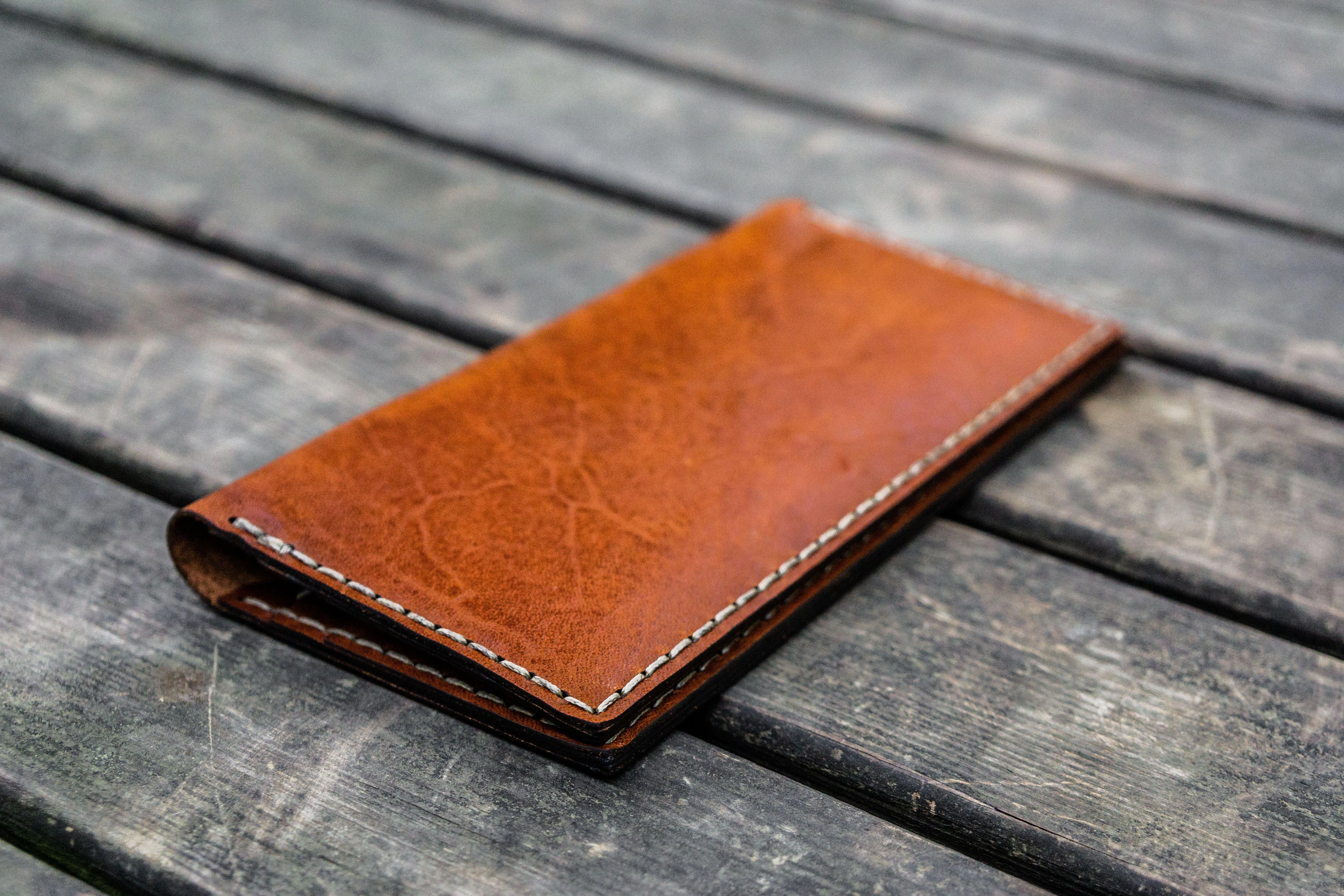 No.49 Handmade Leather Women Wallet - Brown