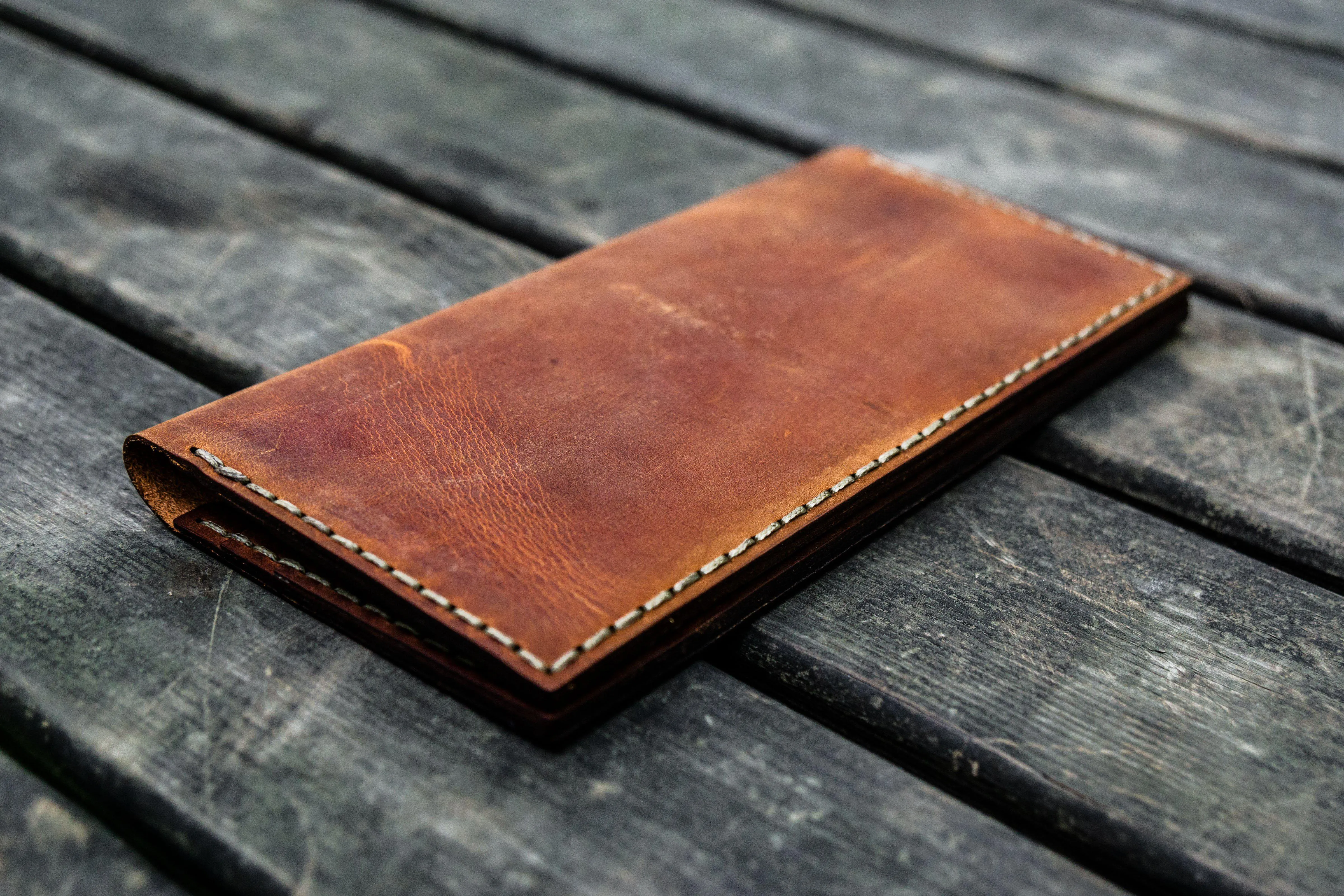 No.49 Handmade Leather Women Wallet - Crazy Horse Tan