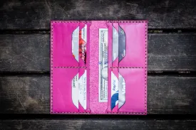 No.49 Handmade Leather Women Wallet - Pink