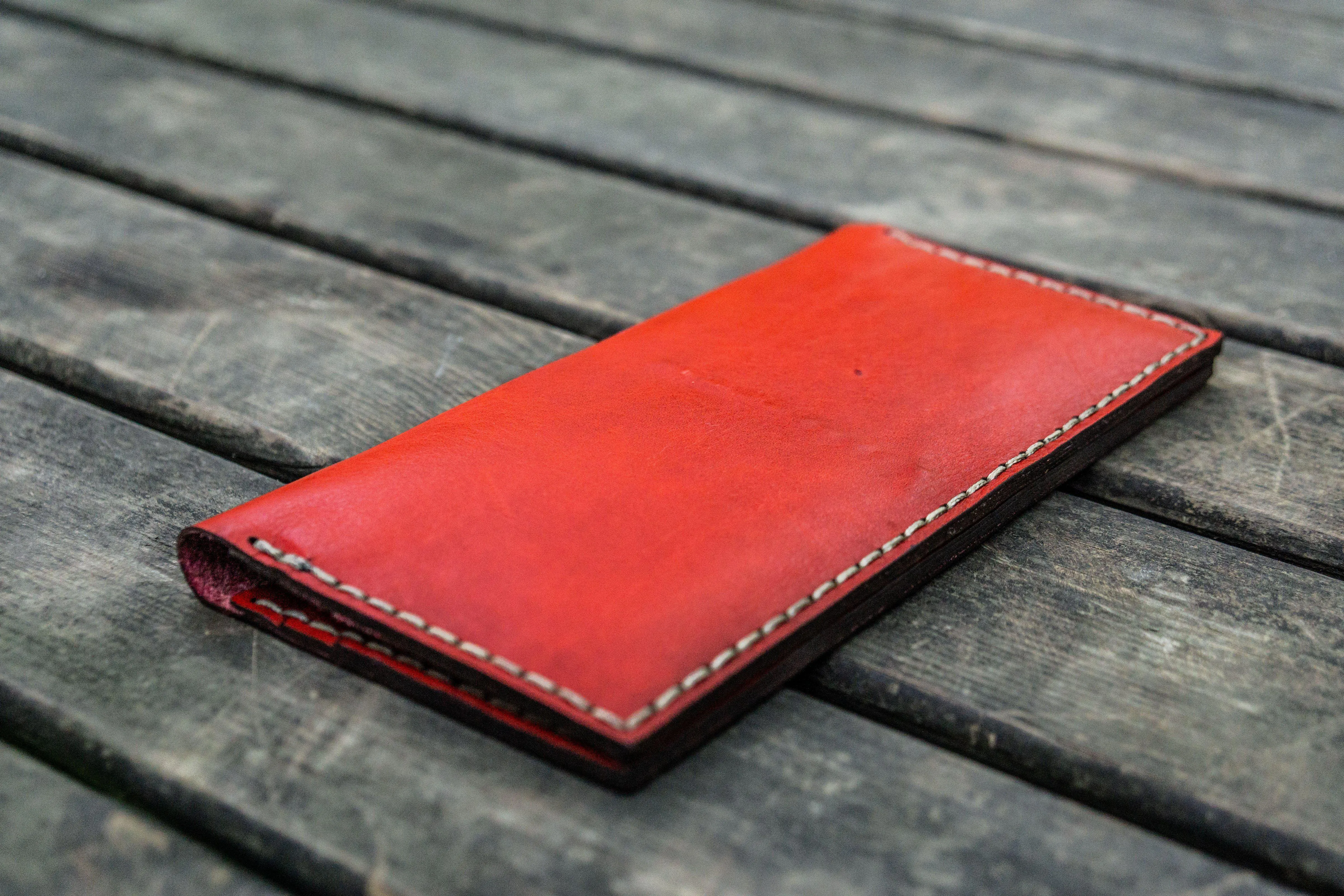 No.49 Handmade Leather Women Wallet - Red