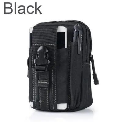 Outdoor Camping Climbing Bag Tactical Military Molle Hip Waist Belt  Wallet Pouch Purse Phone Case for iPhone 7 for Samsung