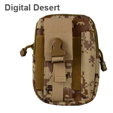 Outdoor Camping Climbing Bag Tactical Military Molle Hip Waist Belt  Wallet Pouch Purse Phone Case for iPhone 7 for Samsung