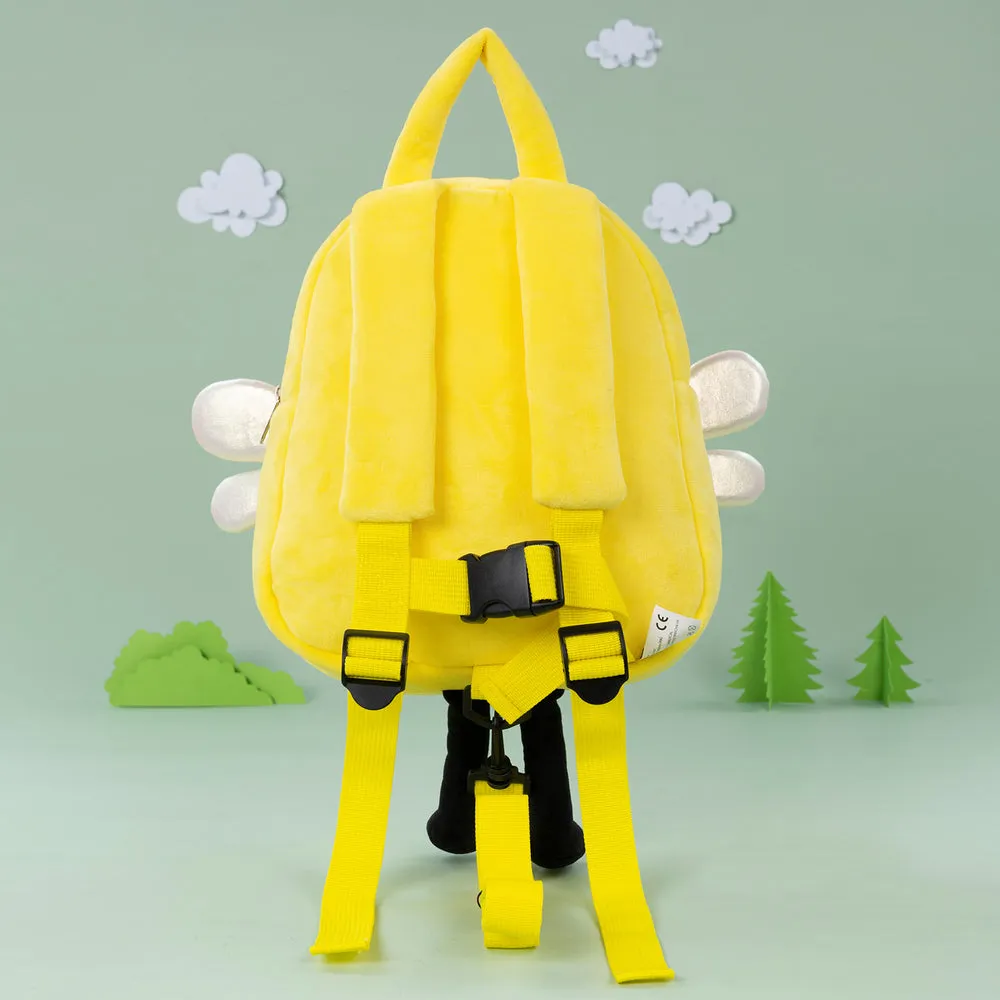 Personalized Yellow Bee Plush Backpack