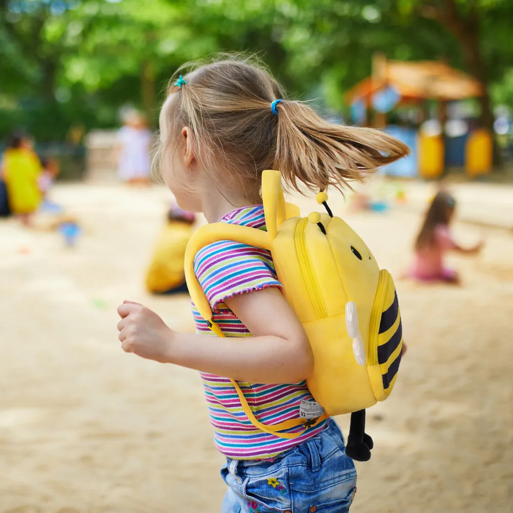 Personalized Yellow Bee Plush Backpack