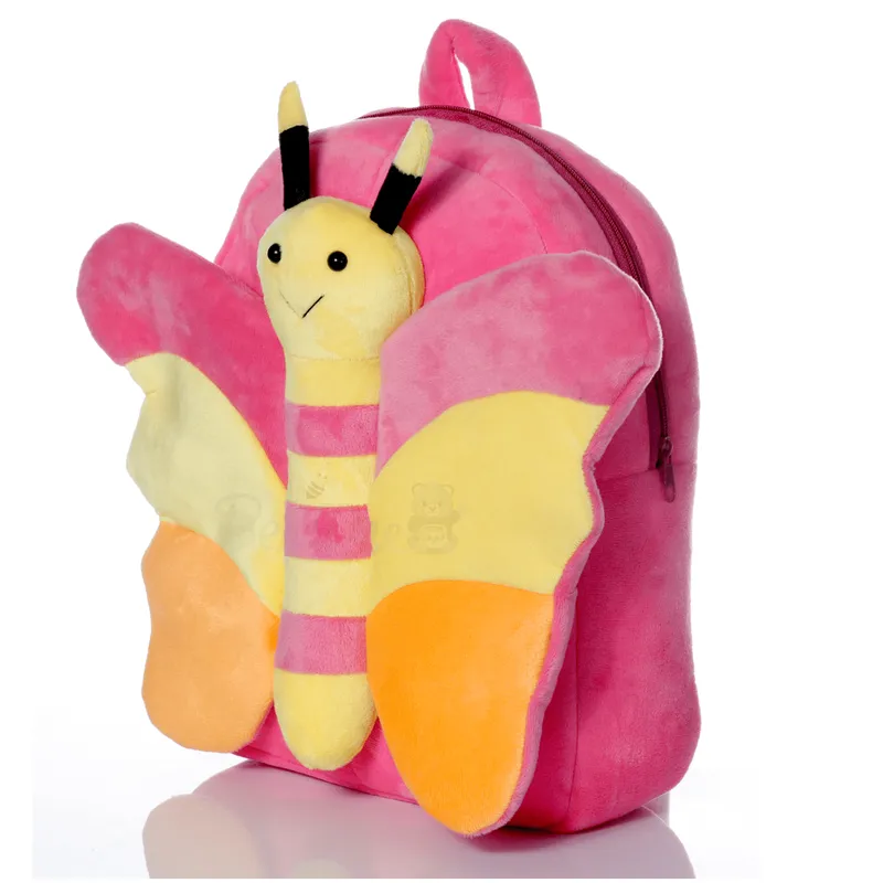 Plush Soft Butterfly Bag 30 Cms (Pink)