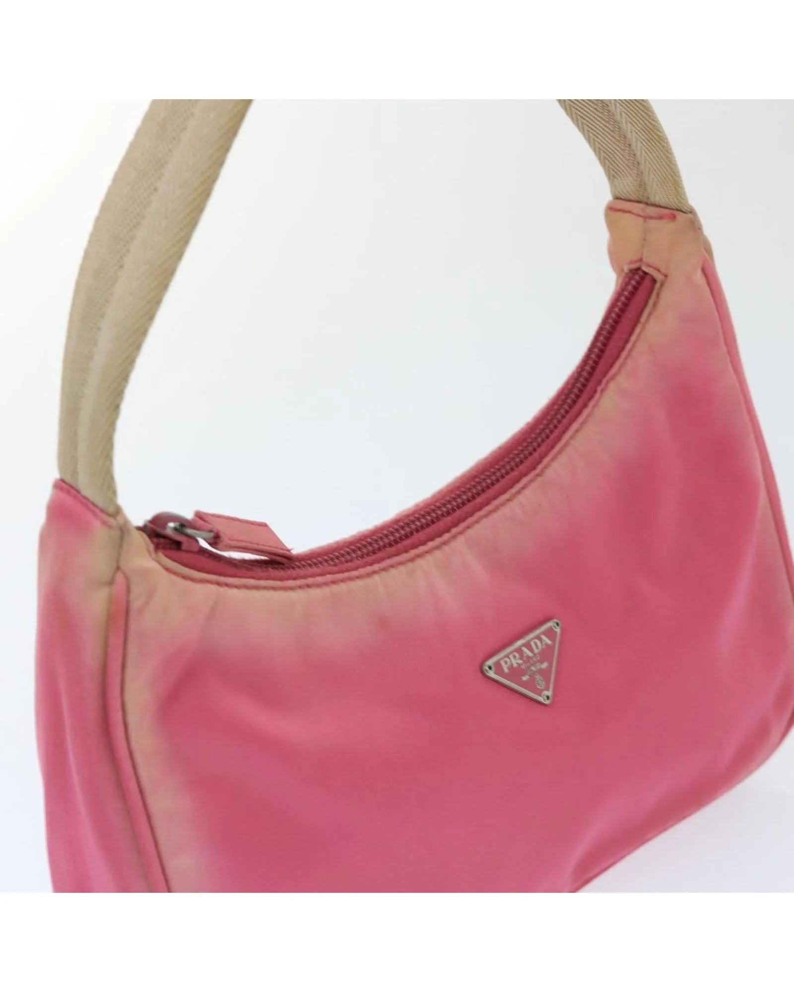 Prada Pink Nylon Accessory Pouch