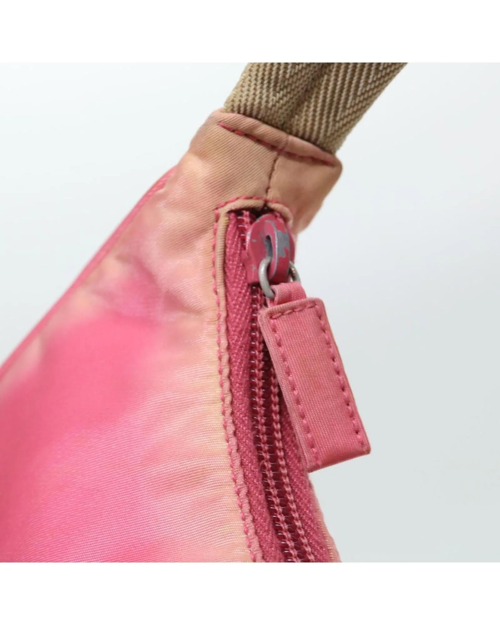 Prada Pink Nylon Accessory Pouch