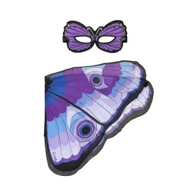 Purple Butterfly With Eyes Wings   Mask