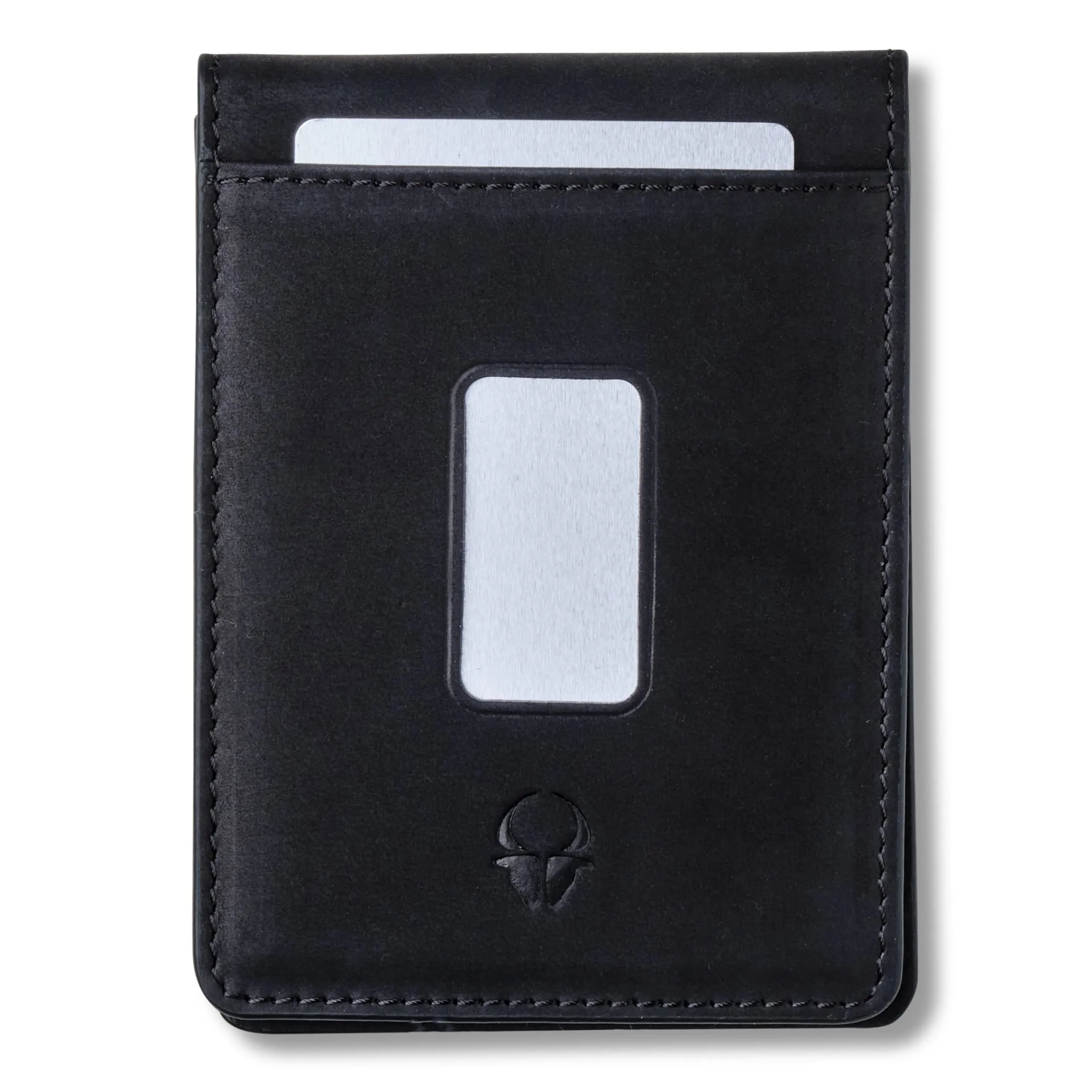 Slim Leather Bifold Wallet - Leather Minimalist Wallet For Men - Slim Money Clip