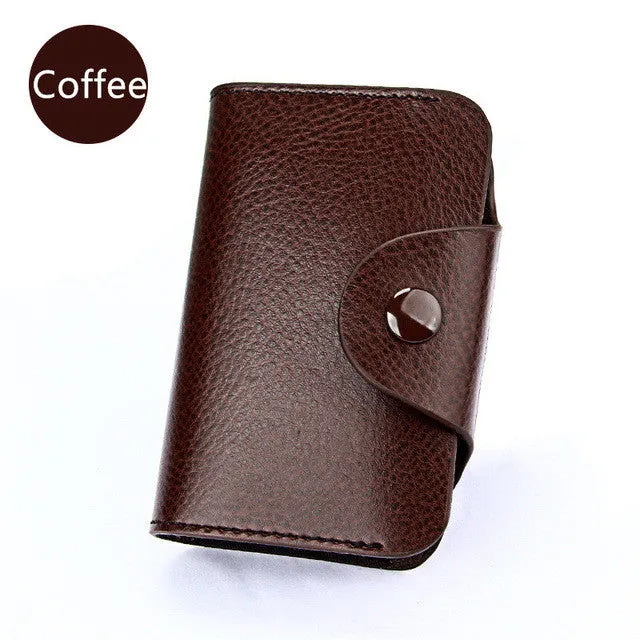 Slymaoyi Genuine Leather Unisex Card Holder Wallets High Quality Female Credit Card Holders Women Pillow Organizer Purse