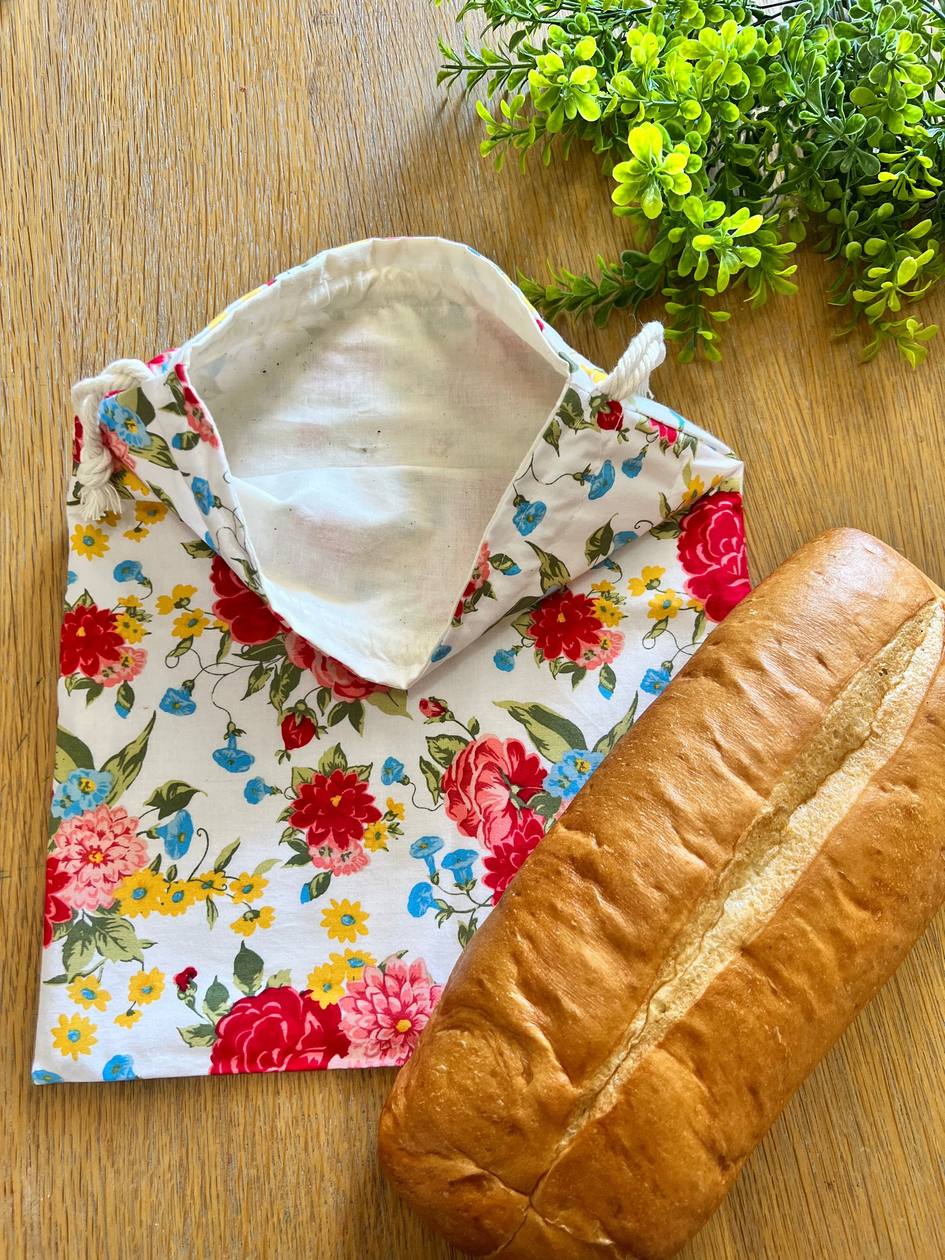 Sweet Rose Bread Bag