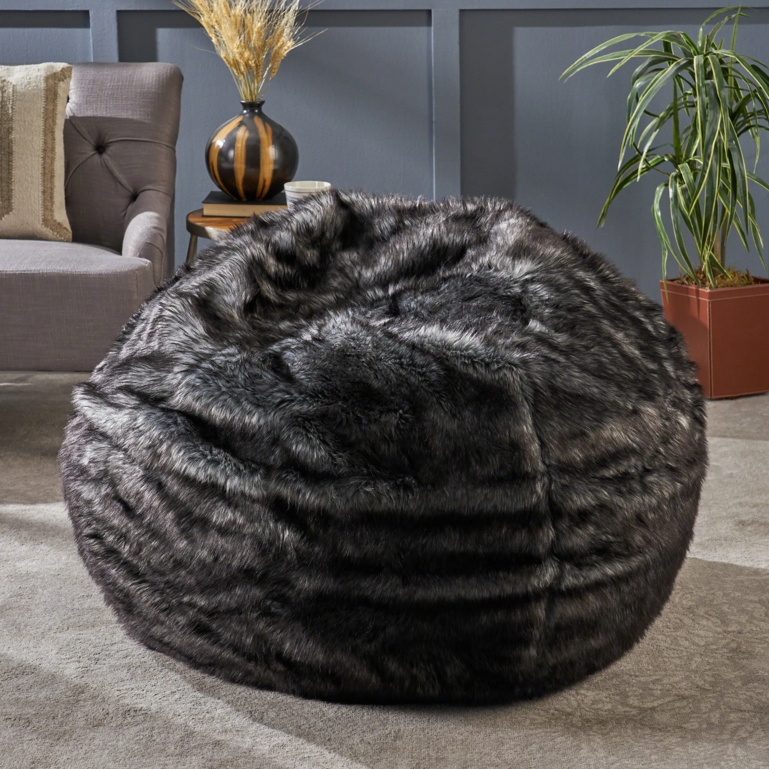 Warrin Furry Glam Fur Bean Bag