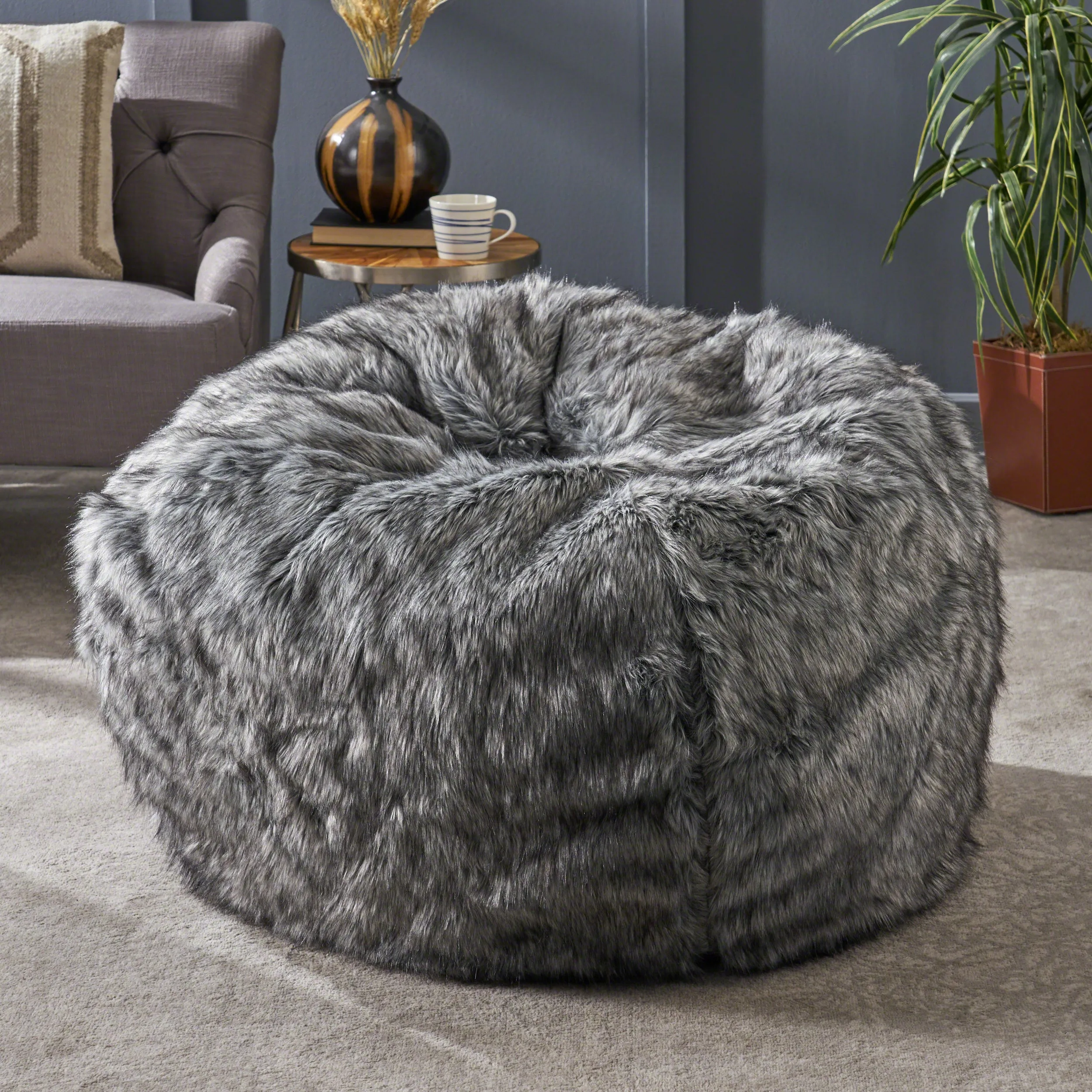 Warrin Furry Glam Fur Bean Bag