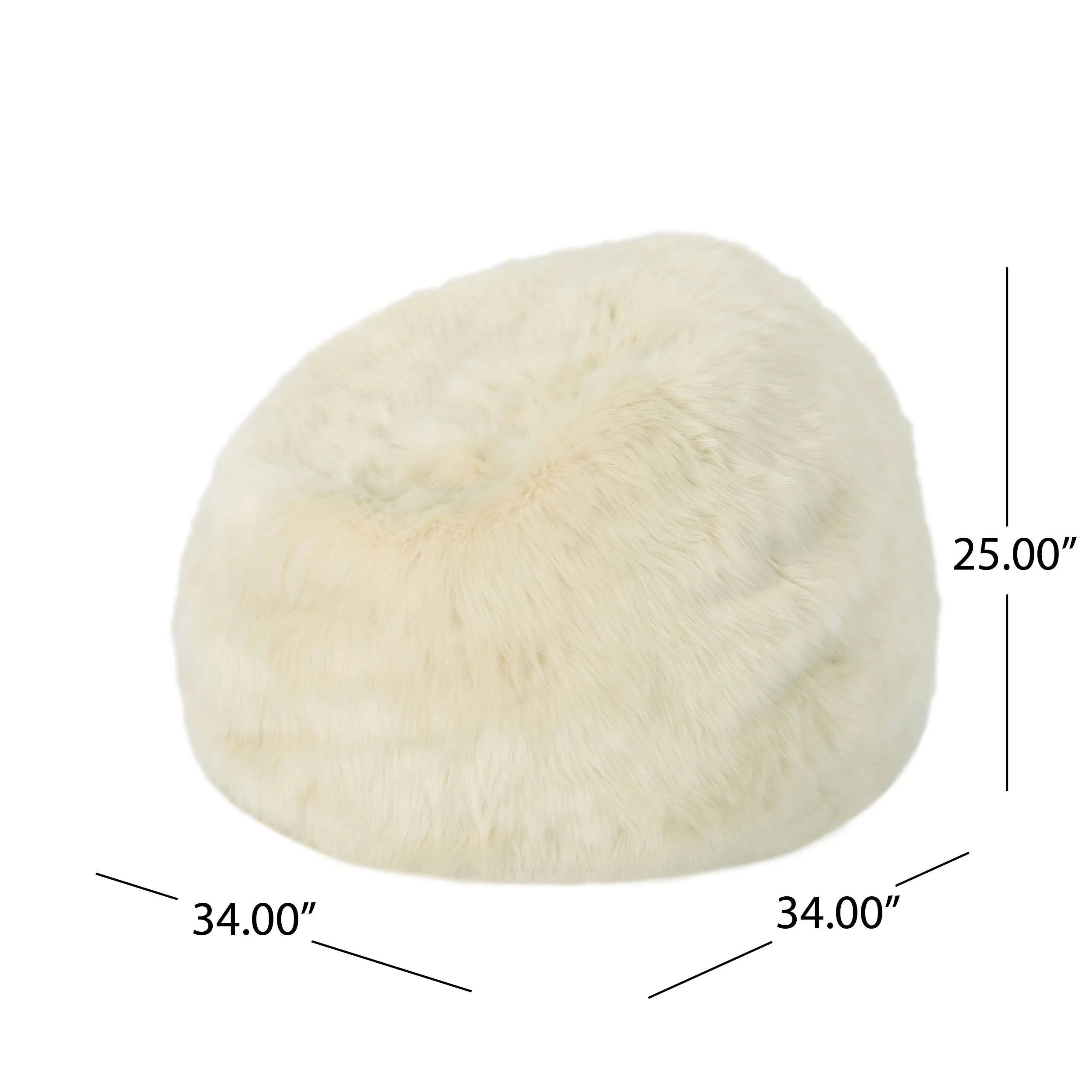 Warrin Furry Glam Fur Bean Bag