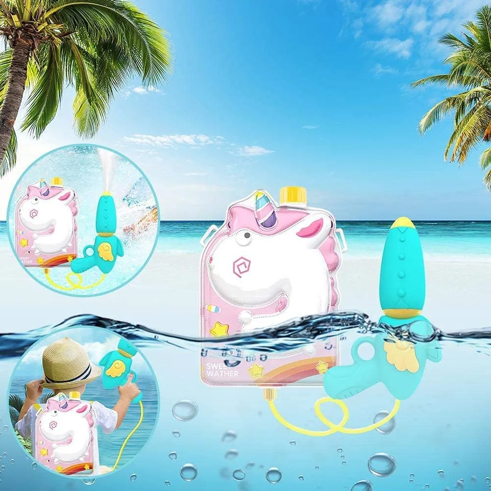 Water Blaster Toy with Backpack-Unicorn