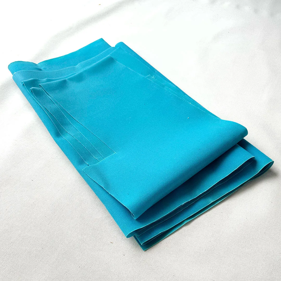 Waxed Canvas Scrap: Aqua (Lot 04)