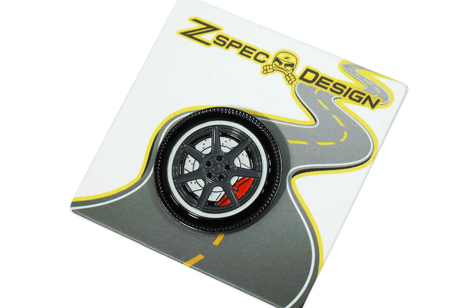 ZSPEC Wheel Pin - 7-Spoke Design - great for Lapels, Hats, Backpacks